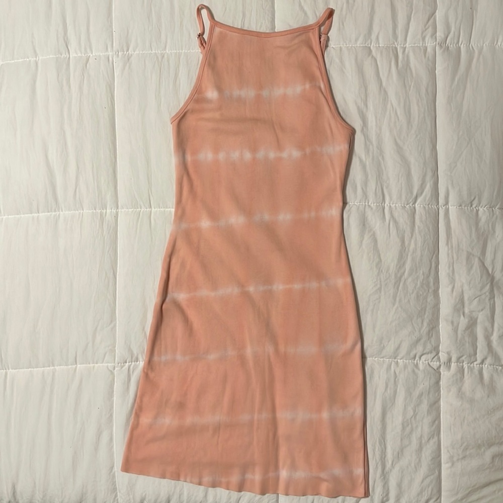 Tie dye body con mini dress